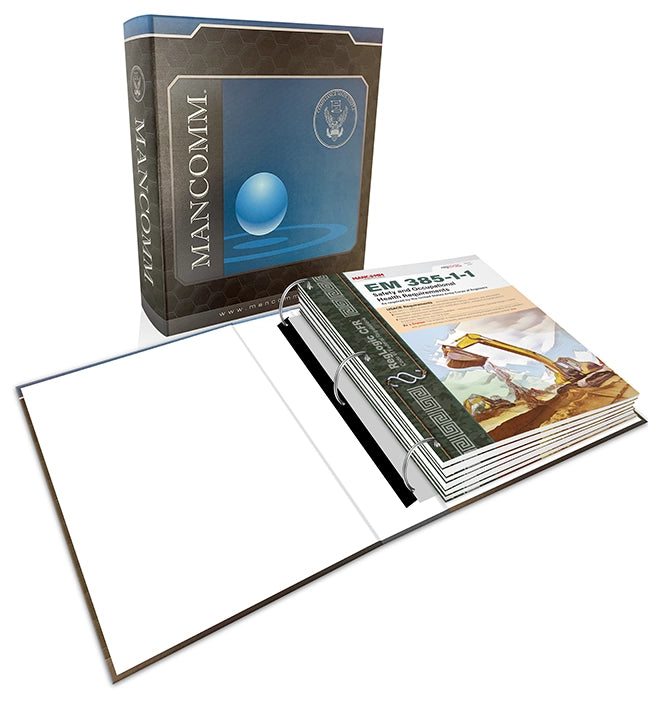 Mancomm product packaging with a book or manual inside