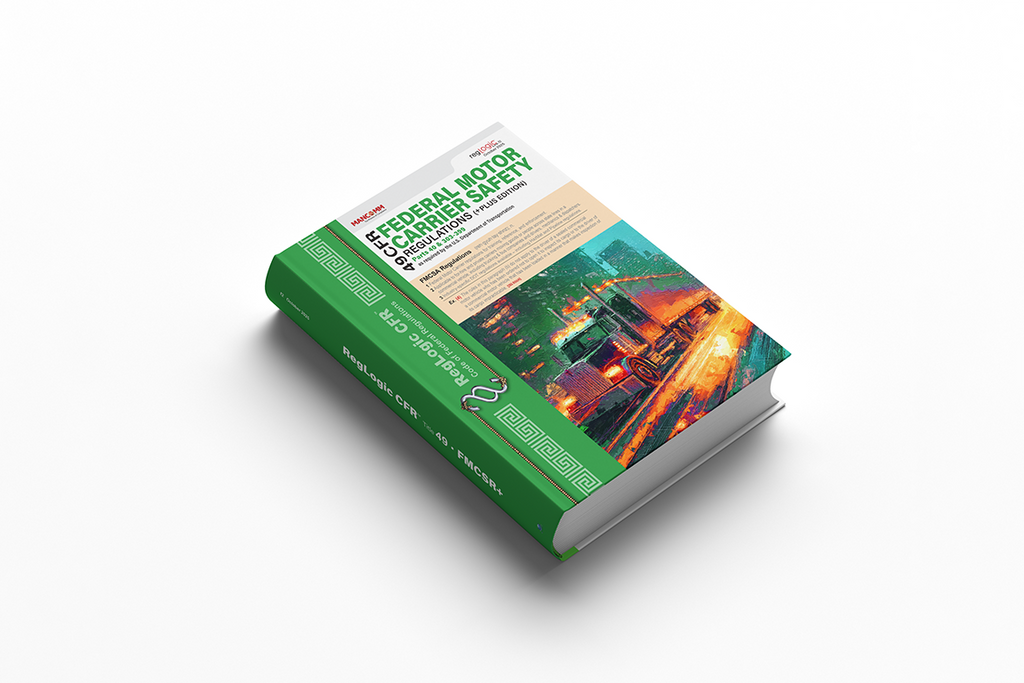 Book titled 'Federal Motor Carrier Safety' on a white background