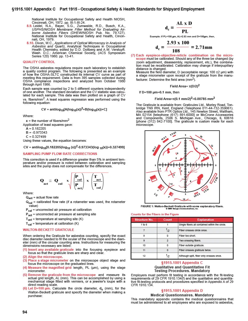 Technical document with text and a diagram on a white background