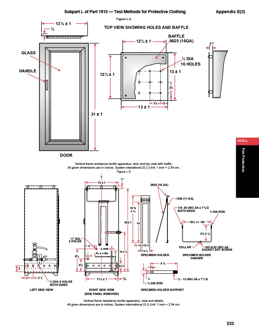 Technical diagram of a door with measurements and specifications