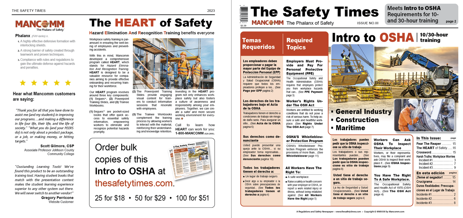 The Safety Times - Newspaper (Pkg. of 25)