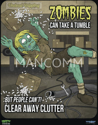 ZOMBIES - Housekeeping Safety Poster
